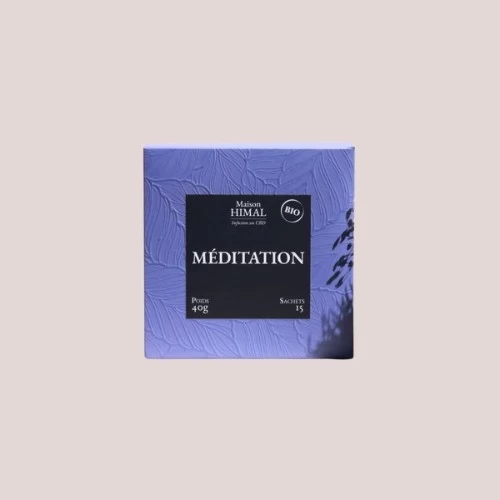 Tisane bio CBD - Méditation - Maison Himal - Produit CBD sur Le Marché du CBD