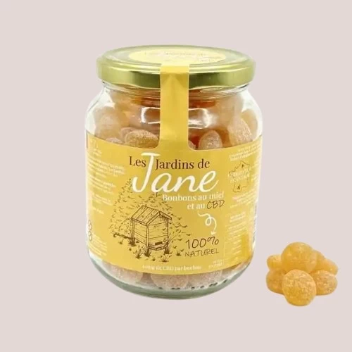 Gommes miel - 500 gr CBD (145 pièces) - Les jardins de Jane - Produit CBD sur Le Marché du CBD