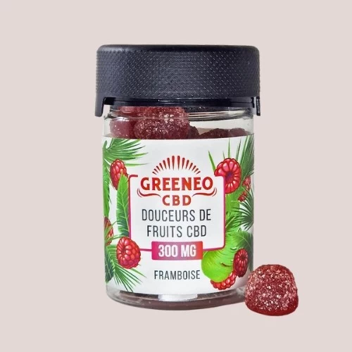 Bonbons CBD - Framboise | 300mg (30 unités) - Produit CBD sur Le Marché du CBD