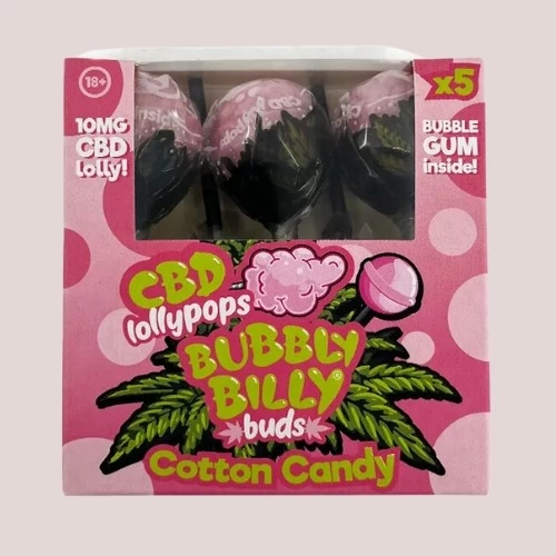 Sucettes CBD - Barbe à papa - 5 pièces - Produit CBD sur Le Marché du CBD