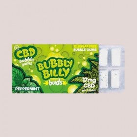 Menthe poivrée 17mg CBD - Chewing-gum - Bubbly Billy - Le Marché du CBD